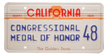 Congressional Medal of Honor license plate.