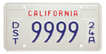 New vehicle distributor license plate (block).