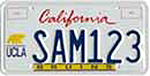 The California UCLA Alumni Association special interest license plate.