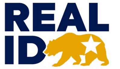 Real ID logo with golden bear and star