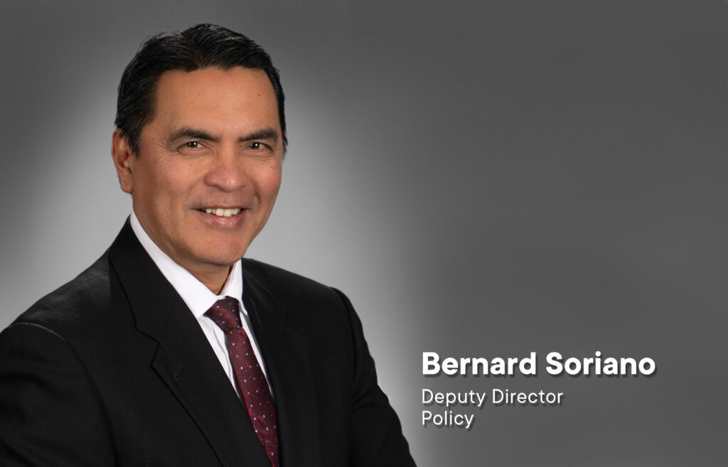 Photo: Bernard Soriano, Deputy Director, Policy
