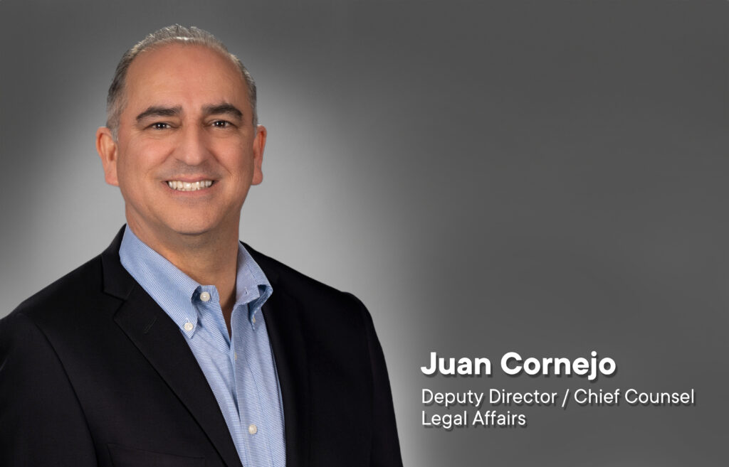 Photo: Juan Cornejo, Deputy Director / Chief Counsel, Legal Affairs