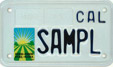 California Agriculture motorcycle special interest license plate.