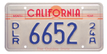 Dealer license plate (sun).