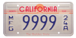 Manufacturer license plate (sun.