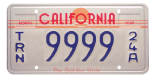 Transporter license plate (sun).