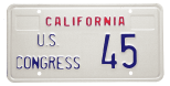 United States House of Representatives license plate (block).