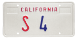 California State Senate license plate (block).